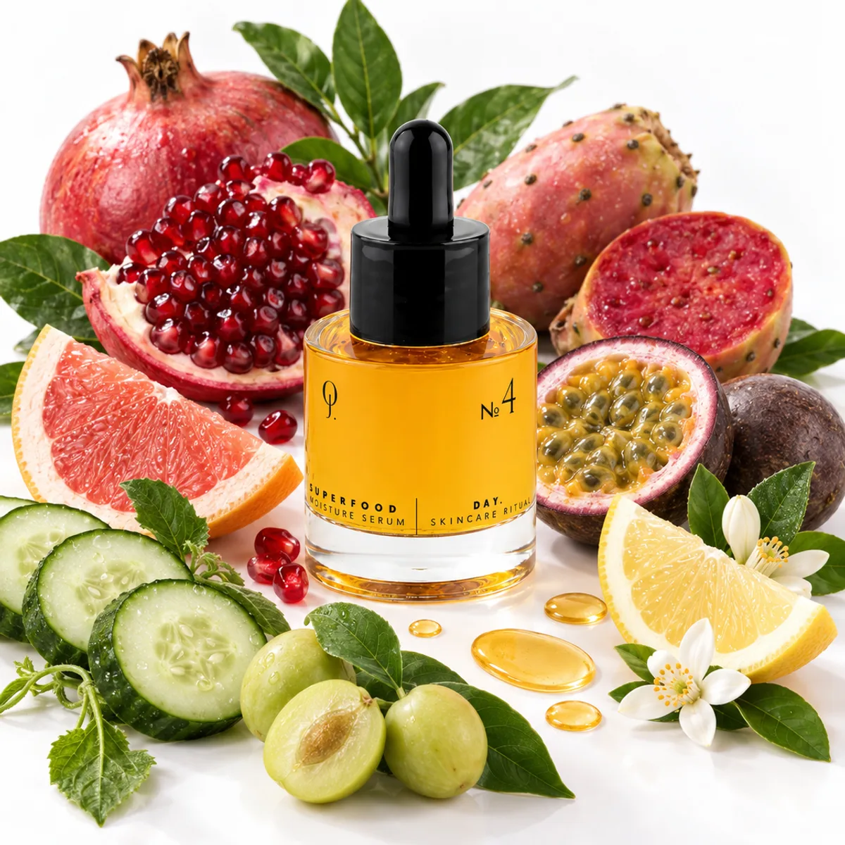 The ingredients behind No4. Daily Superfood Moisture Serum